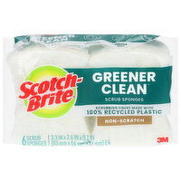 Scotch-Brite Greener Clean Non-Scratch Scrub Sponges - 6 Each