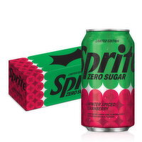 Sprite Zero Sugar Winter Spiced Cranberry Lemon-Lime Soda Cans - 144 Ounce