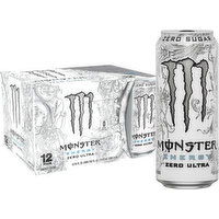 Monster Energy Ultra Monster Energy Zero Ultra 12 Pack - 16 Fl Oz, 192 Ounce