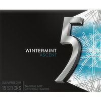 5 Gum, Sugarfree, Wintermint Ascent - 15 Each