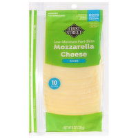 First Street Sliced Cheese, Mozzarella - 10 Each