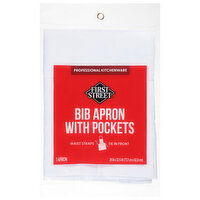 First Street Bib Apron with Pockets