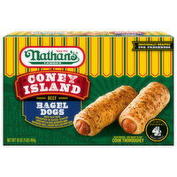 Nathan's Famous Coney Island Beef Bagel Dogs - 4 Each