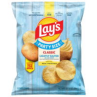 Lay's Lightly Salted Classic Potato Chips Party Size - 12.5 Ounce