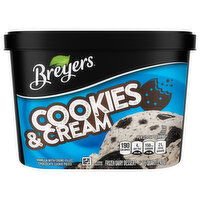 Breyers Frozen Dairy Dessert, Cookies & Cream - 1.5 Quart