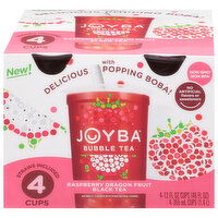 Joyba Bubble Tea, Raspberry Dragon Fruit Black Tea - 4 Each