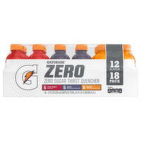 Gatorade Thirst Quencher, Assorted, Zero Sugar, 18 Each