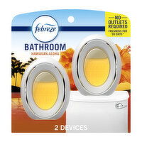 Febreze Bathroom Air Freshener, Odor-Fighting, Hawaiian Aloha, 2 Each