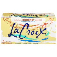 LaCroix Sparkling Water, Coconut - 8 Each