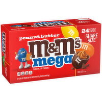 M&M'S M&M'S Mega Peanut Butter Chocolate Candy, Share Size, 24 Ct Bulk Box - 24 Each