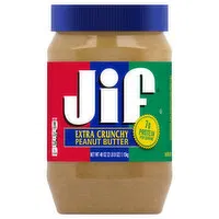 Jif Peanut Butter, Extra Crunchy - 40 Ounce