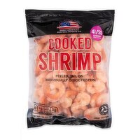 First Street 41/50 Cooked Shrimp Tail On - 2 Pound
