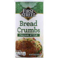 First Street Bread Crumbs, Italian Style, 24 Ounce