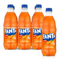 Fanta Orange Soda,Flavored soft Drink,16.9 fl oz, 101.4 Ounce