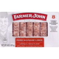 Farmer John Pork Sausage Links, Maple Flavor, 8 Each