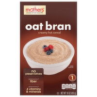 Mother's Creamy Hot Oat Bran Cereal - 16 Ounce