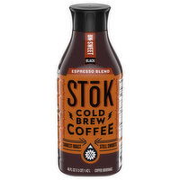 Stok Cold Brew Expresso Blend Darkest Roast Darkest Roast Un-Sweet Black Coffee - 48 Fluid ounce