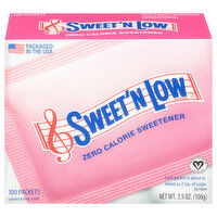 Sweet 'N Low Sweetener, Zero Calorie, 100 Each