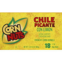 Corn Nuts Corn Kernels, Crunchy, Chile Picante Con Limon - 18 Each