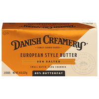 Danish Creamery Butter, European Style, Sea Salted, 85% Butterfat - 2 Each