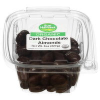Sun Harvest Organic Dark Chocolate Almonds - 8 Ounce
