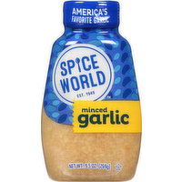 Spice World Garlic, Minced - 9.5 Ounce