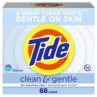 Tide Tide Clean and Gentle Powder Laundry Detergent, Unscented, 68 Loads, 77 oz - 77 Ounce