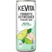 KeVita Sparkling Drink, Mojita Lime Mint Coconut, Probiotic Refresher - 12 Fluid ounce