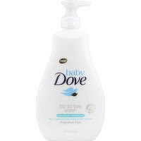 Dove Tip to Toe Wash, Sensitive Moisture, Fragrance Free - 20 Ounce