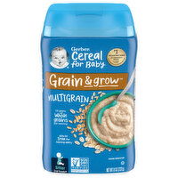 Gerber Cereal, Multigrain, Grain & Grow, Sitter (2nd Foods), 8 Ounce