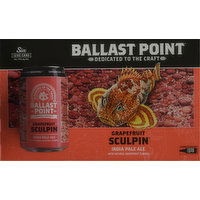 Ballast Point Beer, India Pale Ale, Grapefruit - 6 Each