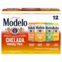 12 Pack Modelo Chelada Beer, Variety Pack - 144 Ounce