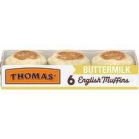 Thomas' Buttermilk English Muffins, 6 count, 13 oz - 6 Each