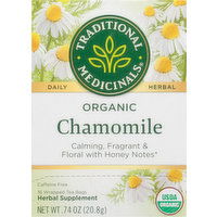 Traditional Medicinals Herbal Supplement, Organic, Chamomile, Tea Bags - 16 Each