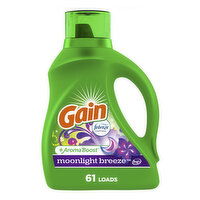 Gain Liquid Laundry Detergent, Moonlight Breeze Scent, 61 Loads, 88 Fluid ounce