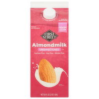 First Street Almondmilk, Unsweetened - 64 Fluid ounce