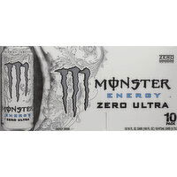 Monster Energy Drink, Zero Ultra, 10 Pack - 10 Each