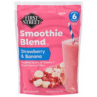 First Street Smoothie Blend, Strawberry & Banana - 6 Each