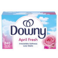 Downy Fabric Softener Dryer Sheets, April Fresh - 240 Each