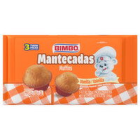 Bimbo Vanilla Muffins, Club Pack, 3 count, 11.10 oz - 3 Each