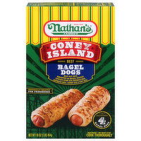 Nathan's Famous Bagel Dogs, Beef - 4 Each