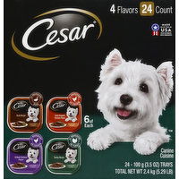 Cesar Canine Cuisine, Assorted Flavors - 24 Each