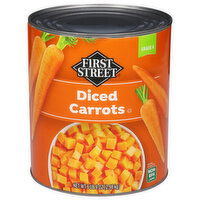 First Street Carrots, Diced - 105 Ounce