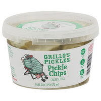 Grillo's Pickle Chips, Fresh, Classic Dill - 16 Fluid ounce