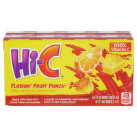 Hi-C Fruit Drink, Flashin' Fruit Punch, 8 Each