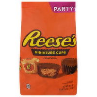 Reese's Miniature Cups, Milk Chocolate & Peanut Butter, Party Pack, 35.6 Ounce