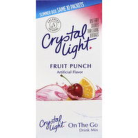 Crystal Light Drink Mix, On-The-Go Packets, Fruit Punch - 10 Each