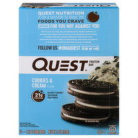 Quest Protein Bar, Cookies & Cream - 12 Each