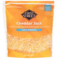 First Street Fancy Shredded Cheese, Cheddar Jack - 32 Ounce