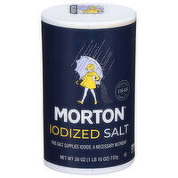 Morton Salt, Iodized - 26 Ounce